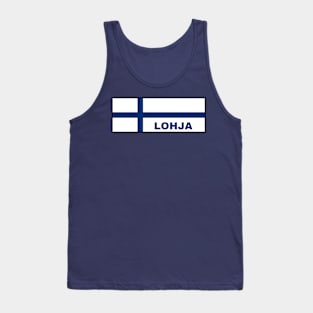 Lohja City in Finnish Flag Tank Top